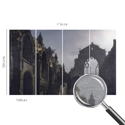 Decorative wall mural for living room Gothic ruins