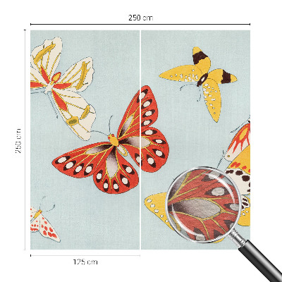 Wallpaper mural for living room Artistic butterflies