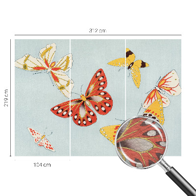 Wallpaper mural for living room Artistic butterflies