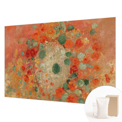 Wall mural for living room Abstract flowers