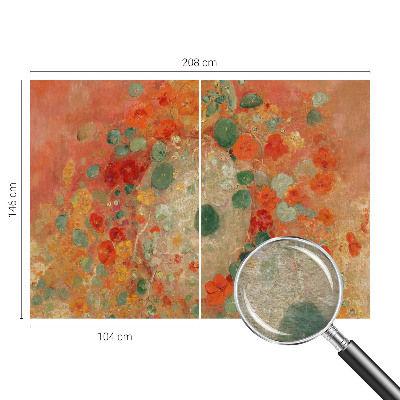 Wall mural for living room Abstract flowers