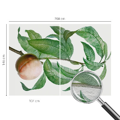 Bedroom wall mural wallpaper Ripe peach