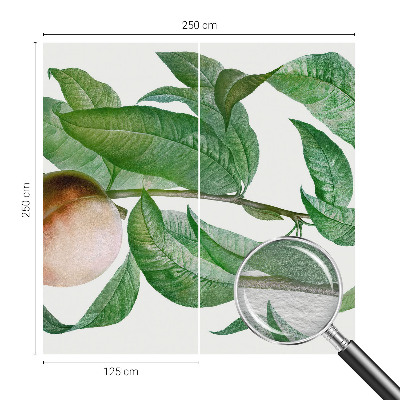 Bedroom wall mural wallpaper Ripe peach