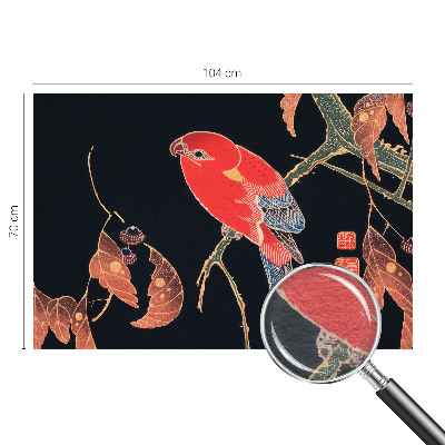 Non-woven photo wallpaper Exotic bird