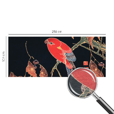 Non-woven photo wallpaper Exotic bird