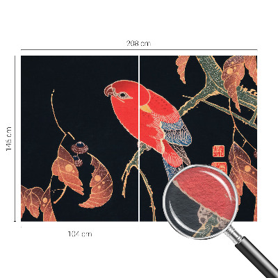 Non-woven photo wallpaper Exotic bird