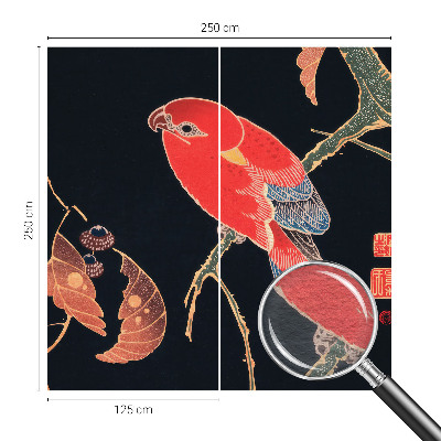 Non-woven photo wallpaper Exotic bird