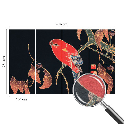 Non-woven photo wallpaper Exotic bird