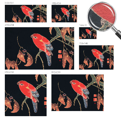 Non-woven photo wallpaper Exotic bird