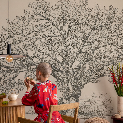 Photo wall mural Tree illustration