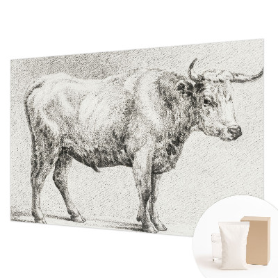 Wall mural for bedroom Bull pencil