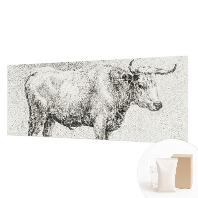Wall mural for bedroom Bull pencil