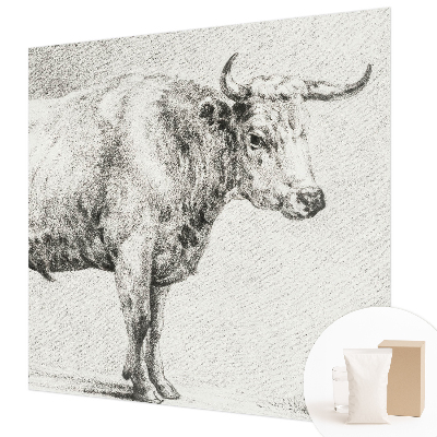 Wall mural for bedroom Bull pencil