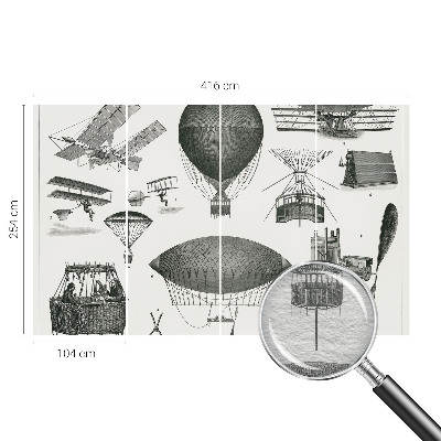 Large wallpaper mural History of aviation