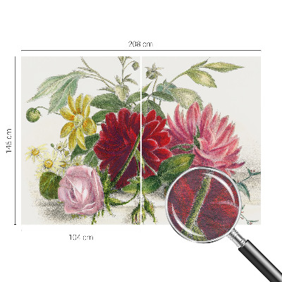 Large wall mural wallpaper Flower bouquet