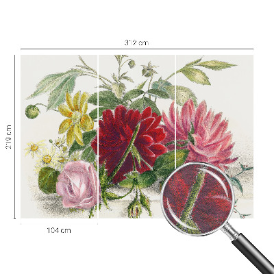 Large wall mural wallpaper Flower bouquet