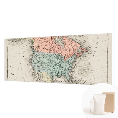 Custom size wall mural Historical map