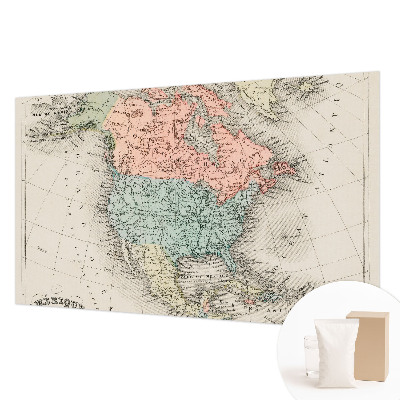 Custom size wall mural Historical map