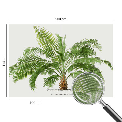 High quality wall mural wallpaper Shiny palm tree