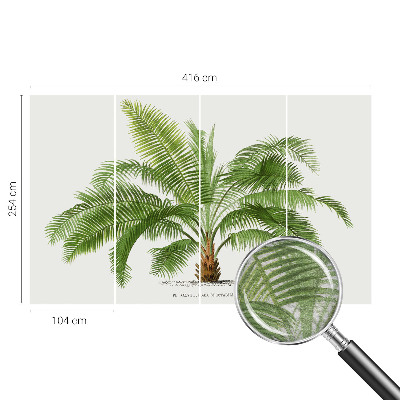 High quality wall mural wallpaper Shiny palm tree