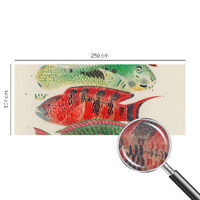 Premium wall mural for bedroom Exotic fish