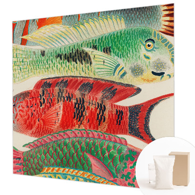 Premium wall mural for bedroom Exotic fish