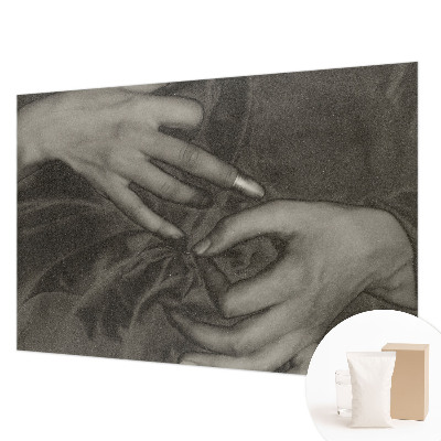 Wall mural Hands material