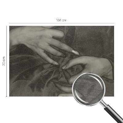 Wall mural Hands material