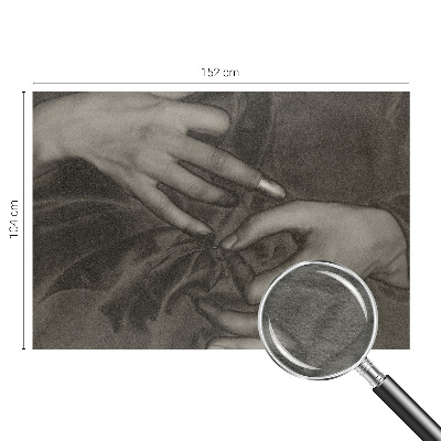 Wall mural Hands material