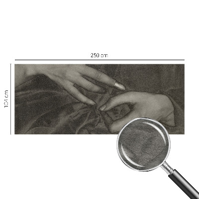 Wall mural Hands material