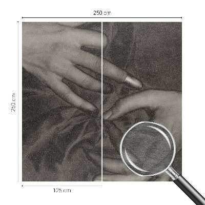 Wall mural Hands material