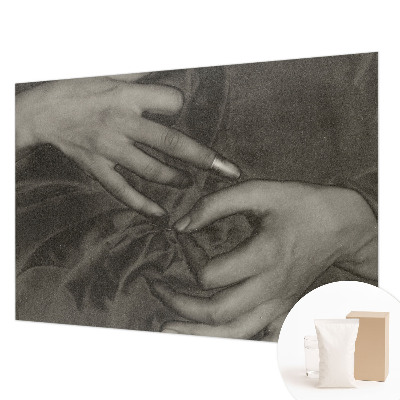 Wall mural Hands material