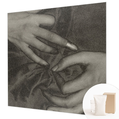 Wall mural Hands material