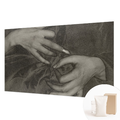 Wall mural Hands material