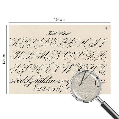 Photo wallpaper Calligraphic writing