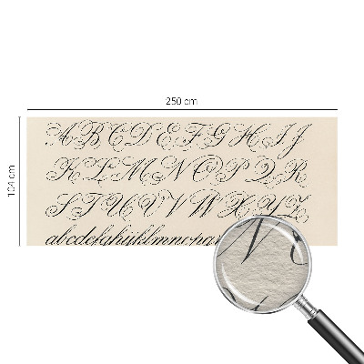 Photo wallpaper Calligraphic writing