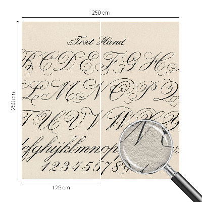 Photo wallpaper Calligraphic writing