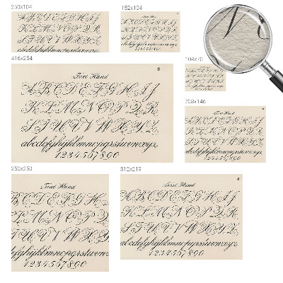 Photo wallpaper Calligraphic writing