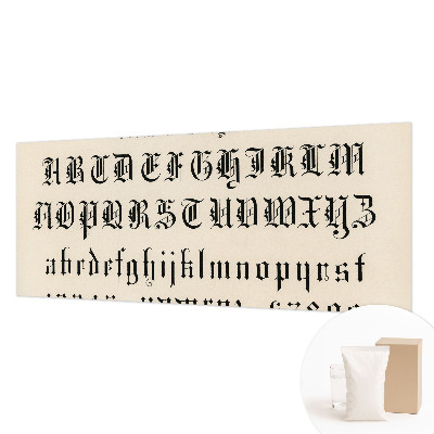 Wallpaper mural for living room Gothic letters