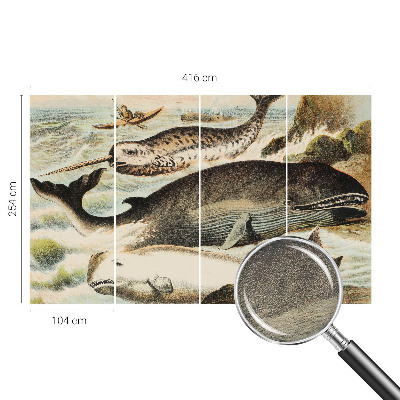 Custom size wall mural Sea giants