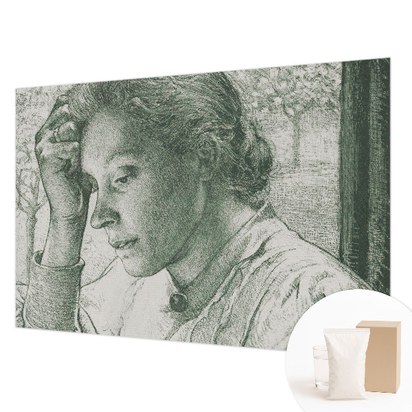 Modern wall mural for living room Reflective woman