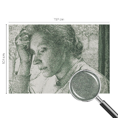 Modern wall mural for living room Reflective woman