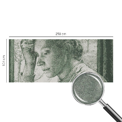 Modern wall mural for living room Reflective woman