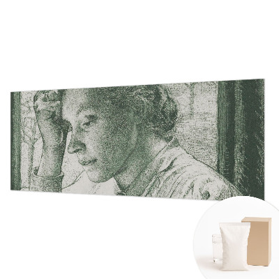 Modern wall mural for living room Reflective woman