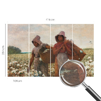 Premium wall mural for bedroom Working in the field