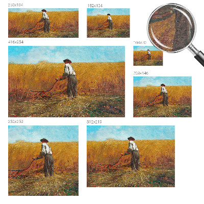 Premium photo wallpaper Harvest in the sun