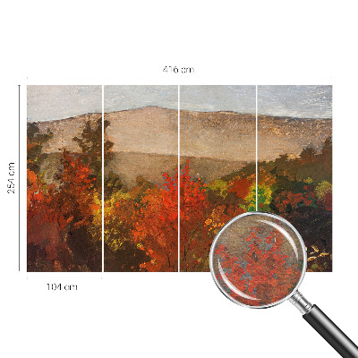 Decorative wall mural for living room Autumn panorama