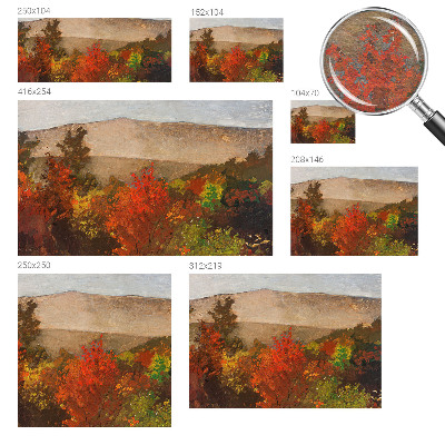 Decorative wall mural for living room Autumn panorama