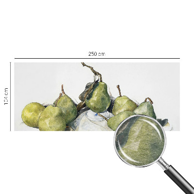 Photo wallpaper Watercolor pears