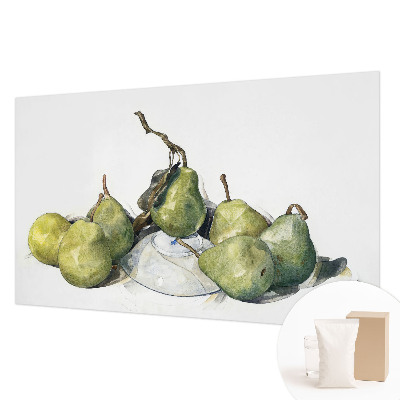 Photo wallpaper Watercolor pears